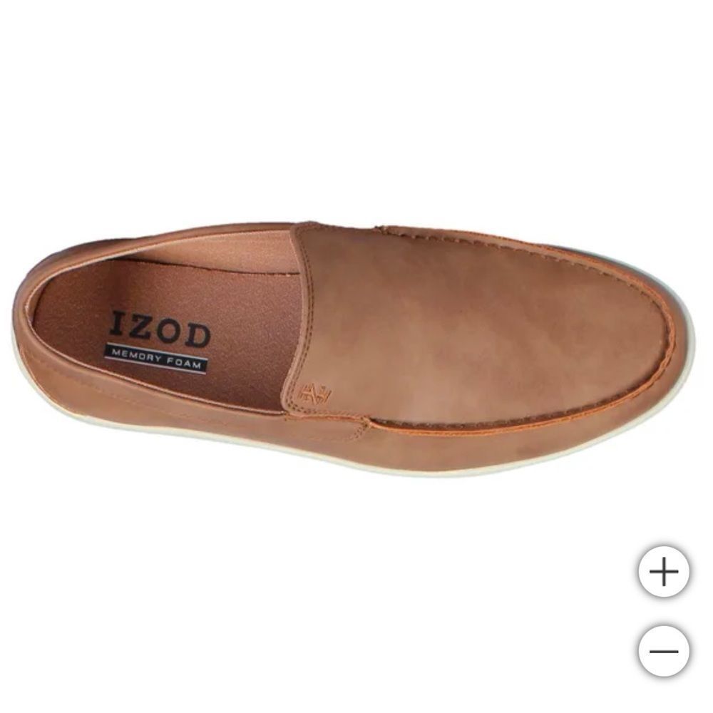 Izod Men's Brown Slip-On Loafers